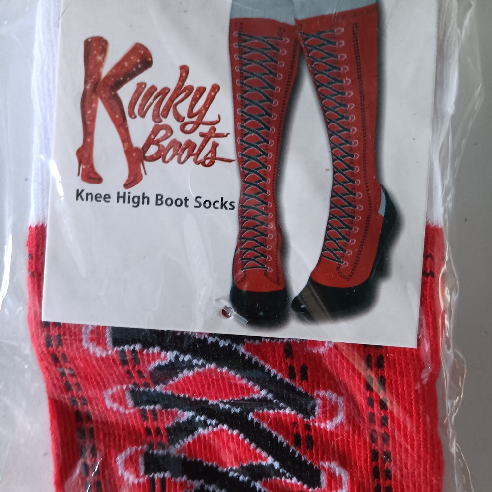 Kinky Boots Red Knee High Socks